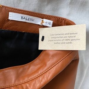 Bailey44 Brown Leather Skirt